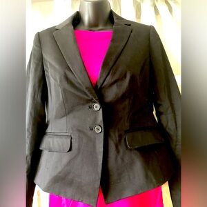 Ann Taylor Petite 2P black suit jacket perfect for formal professional interview